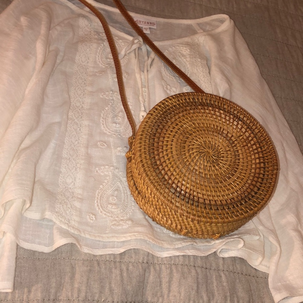 Wicker handbag